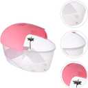 DOITOOL Small Turtle Tank with Basking Platform 9.84X6.69X6.10 Inches Portable Turtle Breeding Box for Aquatic Turtles and Small Reptiles Plastic Case for Water Habitat