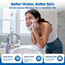 3-Stage Whole House Water Filter System with 9 Filters, 0.5 Micron | Reduce Chlorine,Sediment,Odors for Cleaner Drinking,Cooking,Bath,Easy Filter Changes,Includes 1.5-2 Yrs of Filters,3/4" Ports