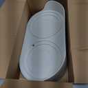 Raised Dog Feeder Bowl Stand - Elevated Dining Table for Small and Medium Dogs and Cats - Fits Food and Water Dish up to 6" Diameter - Milky White (Bowls Not Included)