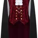 Spooktacular Creations Halloween Men Vampire Costume,Halloween Men's Vampire Cape, Dracula Costume Men L