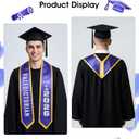 2 x Graduation Stole Class of 2026 Unisex Adult Personalized Graduation Sash Grad Gifts Decorations