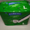 Medline Extended Wear Overnight Adult Briefs with Tabs, Maximum Absorbency Adult Diapers, X-Large (15 Count)