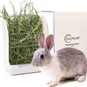 CalPalmy Hay Feeder for Rabbits, Guinea Pigs, and Chinchillas - Minimize Waste and Mess with 5.5" x 3.5" x 7.4" Hanging Alfalfa and Timothy Hay Dispenser