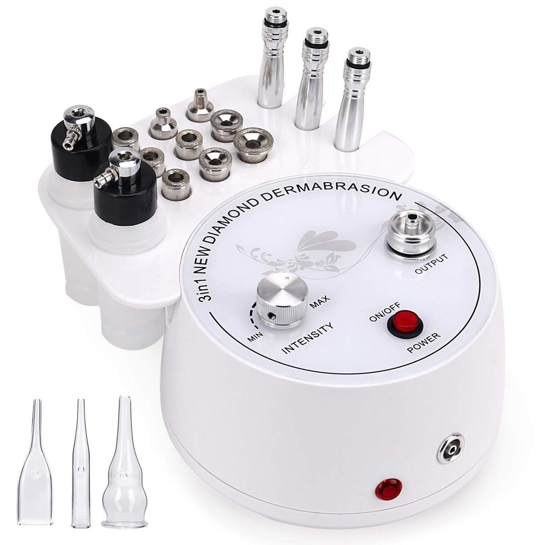 3 IN 1 Microdermabrasion Machine, Beauty Star Professional Diamond Dermabrasion Facial Devices at Home (White)