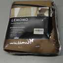 LEMOMO 100% Blackout Curtains 52 x 84 Inch/Cappuccino Curtains Set of 2 Panels Thermal Insulated Room Darkening Living Curtains