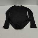 Trina Turk Women's Paddle One Piece Swimsuit, Rash Guard, Uv Protection, Zip Front, Long Sleeve, Bathing Suits (Medium, Monaco (Black))