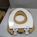 Mayfair NextStep2 Toilet Seat with Built-In Potty Training Seat, Slow-Close, Removable that will Never Loosen, Elongated, White