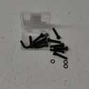 10-Pack Fuel Wheel Center Cap Screws with Adapter Tool for 1001-63-B, 1001-63B, 1001-63GBStainless Steel Electroplating Black,Spare with Gasket Included