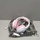 AOC Wireless Gaming Headphones with USB-C for PS5/4, Nintendo Switch, PC, Bluetooth 5.4 & 2.4GHz Gaming Headset with Noise Canceling Mic, RGB, 20ms Latency, 45H, 7.1 Virtual Surround- Pink