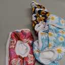 Pet Soft Washable Female Diapers (3 Pack) Female Dog Diapers, Comfort Reusable Doggy Diapers for Girl Dog in Period Heat (Cute Flower, XS) (X-Small:7''-10'')