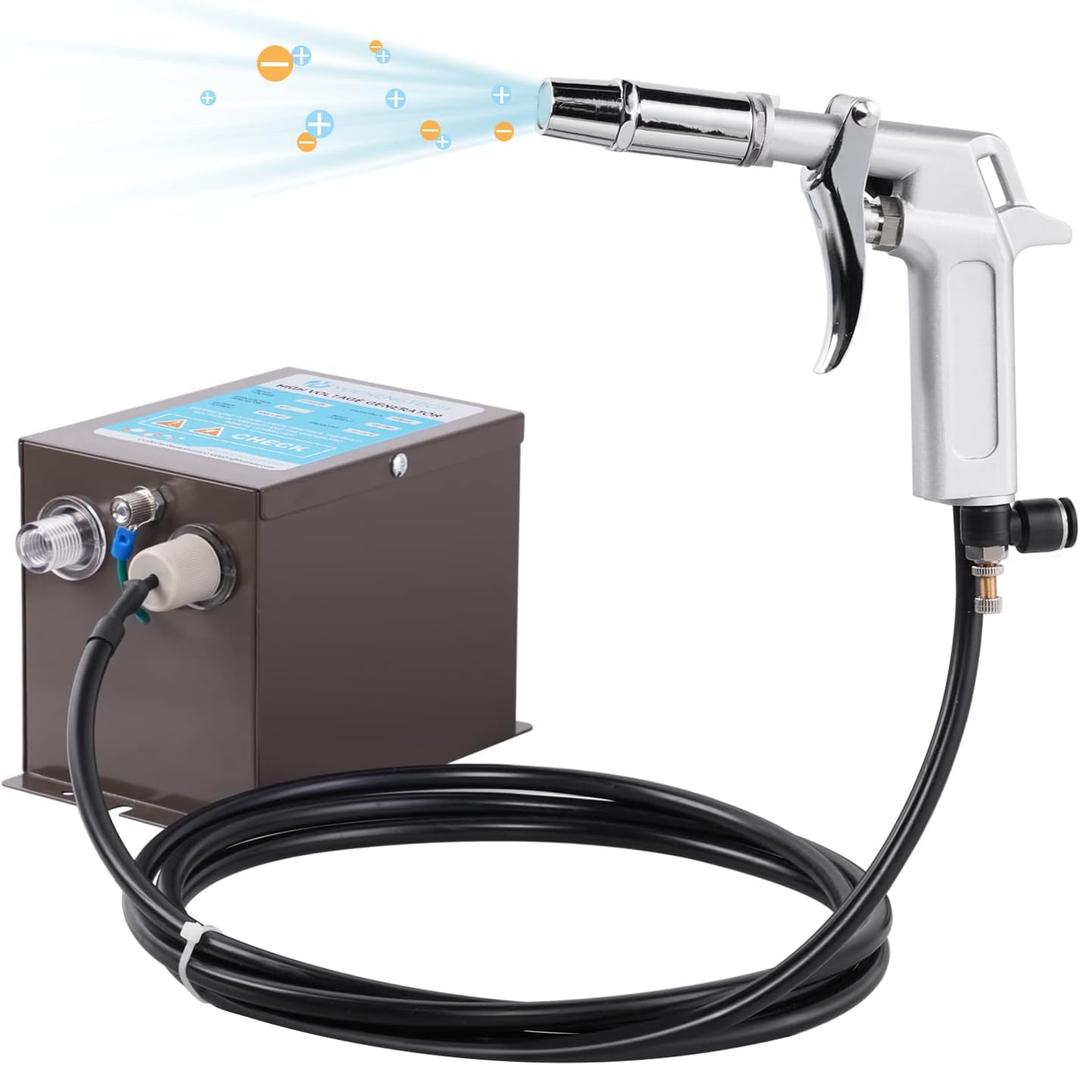 YUCHENGTECH Ionizing Air Tool Anti Static Air Tool Ionizer Antistatic Tool Static Eliminator Static Electricity Remover with 4KV High Voltage Generator 110V