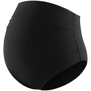 Bhome Maternity Swimsuits Bottoms High Waisted Bikini Bottom Swimwear Briefs, Extra Large, Black 