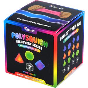 CMY Cubes PolySquish Discovery Series - Blind Box- Mystery Squishy - Color Mixing Sensory Stress Relief Toy - Tactile Fidget - 16 Shape and Colour Combinations - Collectible, Educational, STEAM Play