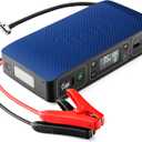 HALO Bolt Air 58830 Portable Car Battery Jump Starter | 100 PSI Air Compressor, 58.8Wh USB Power Bank, Emergency Floodlight & Charger, Jumps Cars SUVs & Trucks, Inflates Tires, TSA Approved  Blue