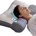 Ergonomic Pillow for Neck and Shoulder Pain, Neck Pillow Orthopedic Correction Repair Traction Contour Pillow Side Sleeper Pillow, Cervical Spine Assist Sleep Bed Pillow (Grey)