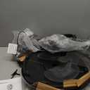 Amazon Basics 16" Pedestal Fan with Remote, Floor Fan, Standing Fan for Bedroom, Living Room, Office, with 3 Speeds, 3 Modes, Timer, Dual-Layered Blades, Adjustable Height, Tilt Head, 60W, Black