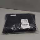 NICETOWN Black French Door Curtains for Window, 100% Blackout Thermal Insulated Window Covering for Glass Door, Front Kitchen Curtain Tie Up Shade 26W x 72L Inches Long, 1 Panel