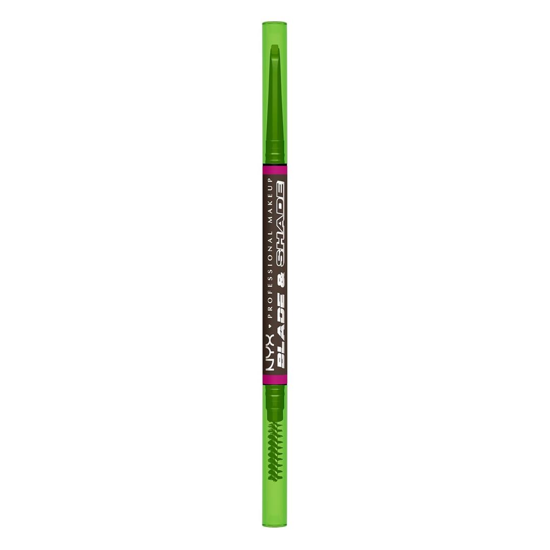 NYX PROFESSIONAL MAKEUP Blade & Shade Brow Pencil, Nano Mechanical Eyebrow Pencil, Up to 16HR Make Up Wear - Espresso (0.002 Ounce (Pack of 1), 10 Espresso)