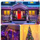 2-Pack Extentable C9 Christmas Lights Outdoor Indoor, 66 FT 100 LED Christmas String Lights Plug in with 8 Modes & Timer, Waterproof Fairy Twinkle Light for Xmas Tree Yard Decorations (Multi-Colored)