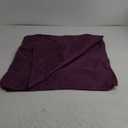 Yaertun Pack of 2 Decorative Linen Soild Throw Pillow Covers Farmhouse Neutral Cushion Covers Pillowcase for Chair Couch Sofa Bedroom Living Room Home Decor 24 x 24 Inch Purple