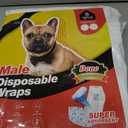 Dono Disposable Male Dog Diapers, Super Absorbent Male Dog Wraps for Small to Large Dogs, 360 Leak-Proof with Wetness Indicator,S,48PCS