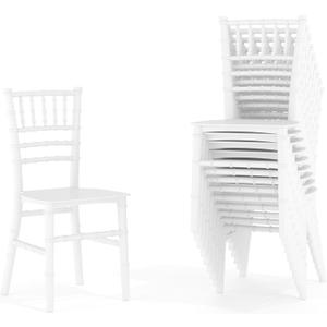 Flash Furniture Hercules Series Children's Resin Event Chairs, Commercial/Residential All Occasion Chairs for Kids, 330 lb. Static Weight Capacity, Set of 10, White