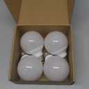 G25 LED Light Bulbs, Round Vanity Light Bulbs for Bathroom, 40W Equivalent, Soft White 2700K, E26 Base, 600LM, Non-Dimmable, 4-Pack