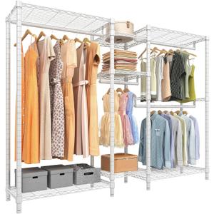 Vipek Wire Garment Rack Heavy Duty Clothes Rack for Hanging Clothes, Metal Clothing Rack Freestanding Closet Wardrobe Rack