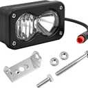 1Set 6000-6500K Ebike Headlight for Rad Power, 2 Pin Headlight for Rad Power Bikes Compatible with RadMini RadRover RadExpand RadRunner Vamoose Mammoth Clear White, 20W Waterproof Ebike LED Light