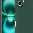 iPhone 16 Plus Case, Slim Thin Ultra Flexible Silicone Phone Case for iPhone 16 Plus, Gel Rubber Soft Skin Silicone Protective Case, Feels Good to Touch, Drop Protection (Dark Green)