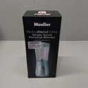 Mueller Smoothie Blender for Smoothies - Personal Blender for Shakes, Frozen Drinks, Baby Food & More, 15oz Travel Cup and Lid, Durable Stainless Steel Blades for Powerful Blending Performance