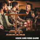 2 x Ring Toss Games for Adults, Wooden Hook and Ring Game for Bars, Patio Decor,Kids Fast-paced Home Party Interactive Game for Outdoor Indoor,Gifts for Men (15.7" X 13" Large Size)