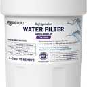 Amazon Basics Replacement Water Filter Cartridge Compatible with GE MWF Refrigerator, Easy to Install, NSF/ANSI 42 Certified, Reduces Lead, 1-Pack