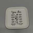 Christian Gifts for Women Trinket Dish Tray, Religious Catholic Spiritual Gifts for Women Bible Verse Gifts for Christian Teen Girls Birthday Christmas Ring Dish Jewelry Tray Gift