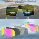 Ukoly Cycling Glasses Running Baseball Fishing Golf Sunglasses For Men Women,Sports Sunglasses HD Lens UV400coating 650