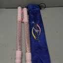Ptrildo Cordless Battle Ropes for Home Gym & Apartment with Workout Guide Pink