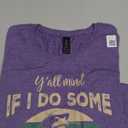 Y'all Mind If I Do Some Lollygagging Funny Cowboy Frog T-Shirt L