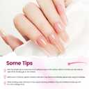 JODSONE Builder Gel Nail Kit with U V Light Base Top Coat 21 Colors High Shine Builder Gel and 100 PCS Extension Stickers