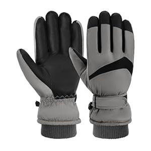 Pleneal Winter Ski Gloves Women Men, Windproof Waterproof Gloves with Warm Touchscreen Thermal Lining Anti-Slip for Work Cycling Motorcycle Snowboarding