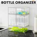 SpaceAid Bottle Storage Organizer Baby - Acrylic Bottles Station Organizer Container, Stackable Clear Drawers for Countertop, Vanity, Bathroom, Cabinet, Pantry Organization, 5 Pack, 2S2M1L, 15.4"H