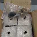 5 inch Solid Wood Furniture Legs, 4Pcs Mid-Century Modern Wooden Pyramid Replacement Feet with Threaded 5/16'' Hanger Bolts & Mounting Plate & Screws for Sofa Couch Chair Recliner (Walnut)