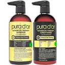 PURA D'OR Advanced Therapy Biotin Shampoo & Conditioner Hair Care Set For Hair Thinning, CLINICALLY TESTED Effective Results, Herbal Hair Thickening Products For Women & Men, 16oz x2