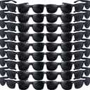 60 Pack Adult Black Sunglasses for Men Women in Bulk Plastic Vintage Retro Style Sunglasses 70s 80s Classic Shades Eyewear Party Prop Favors Supplies