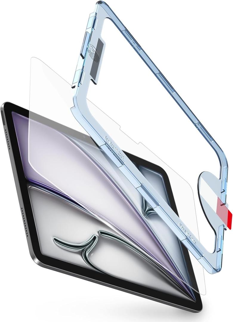 bersem Screen Protector Compatible with iPad Air 13 Inch M4/M3/M2 (2026/2025/2024), Tempered Glass, Ultra Clear, Anti-Scratch, Case Friendly, EZ Kit, 1 Pack