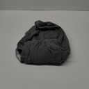 ANWUCHEN Knitted Jacquard Square Ottoman Cover - Thick Storage & Soft Slipcover - Elastic Bottom - Dark Gray (Medium)