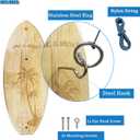 Deluxe Hook and Ring Toss Game, Outdoor Indoor Toss Game Set, Throwing Toys for Family, Party Games