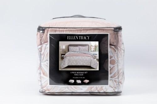 Ellen Tracy 4 Piece Bedding Set King Size 104x90 in, 20x36 in