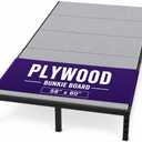 Plywood Ultra Heavy-Duty Bunkie Board Queen Size 58" x 80" Wood Anti-Sag Under Mattress Bed Support Noise Minimizing Breathable Bunky Board