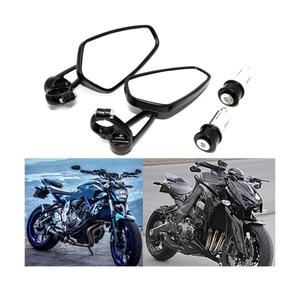 Rich Choices Universal Black Motorcycle 22mm 7/8'' Bar end Rear View Mirrors GROM MSX125 CB500F Z125 pro Z650 Z750 Z800 Z900 MT-03 MT-07 FZ-07 MT-09 FZ-09 MT-10 FZ-10 MT-25 FZ6 FZ8 FZ6R SV650 SV1000