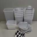 Kitchen Pantry Organizers and Storage - Airtight Food Storage Container Set, 14 Pcs BPA Free Plastic Dry Food Canisters for Kitchen Pantry Organization and Storage Ideal for Cereal, Flour & Sugar, 2,8L 1Pcs size 11,6L" inch,  2,8L 4Pcs size 8,1L" inc